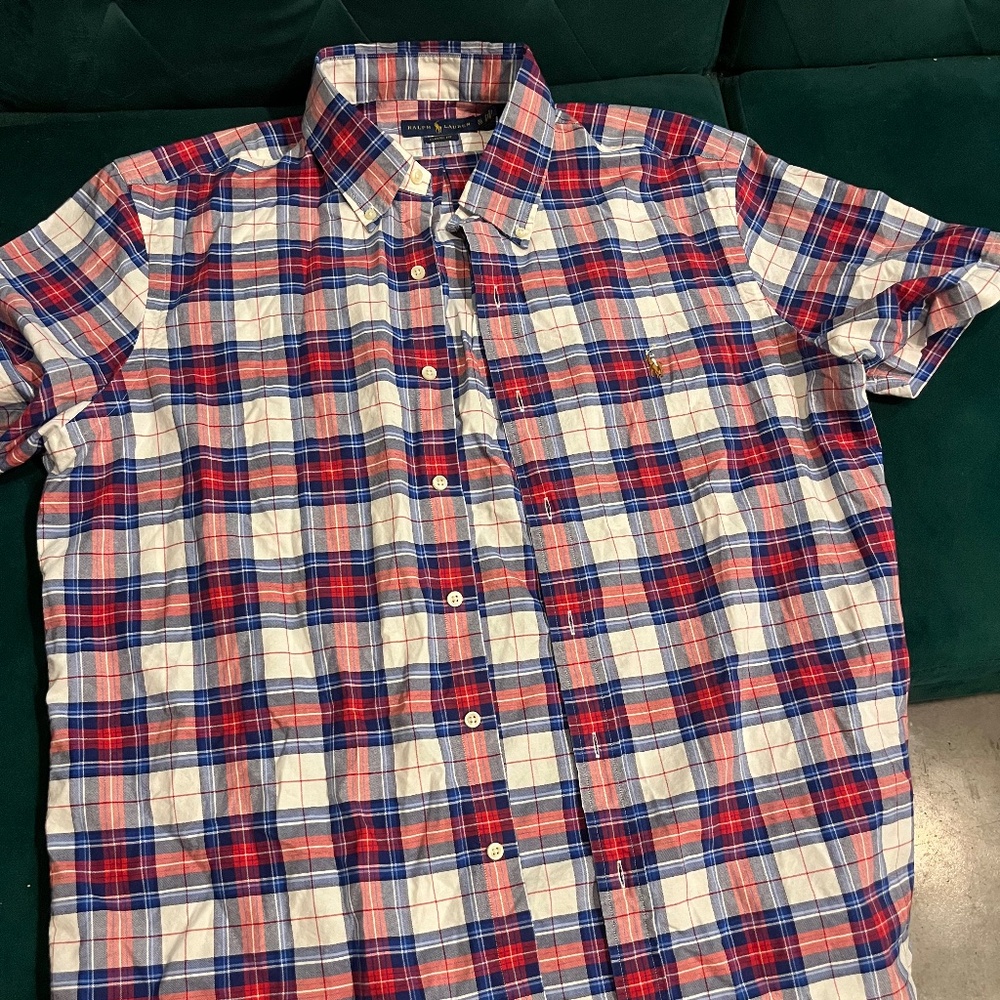XL Polo Ralph Lauren Short-Sleeved, Button Down Collar Shirt